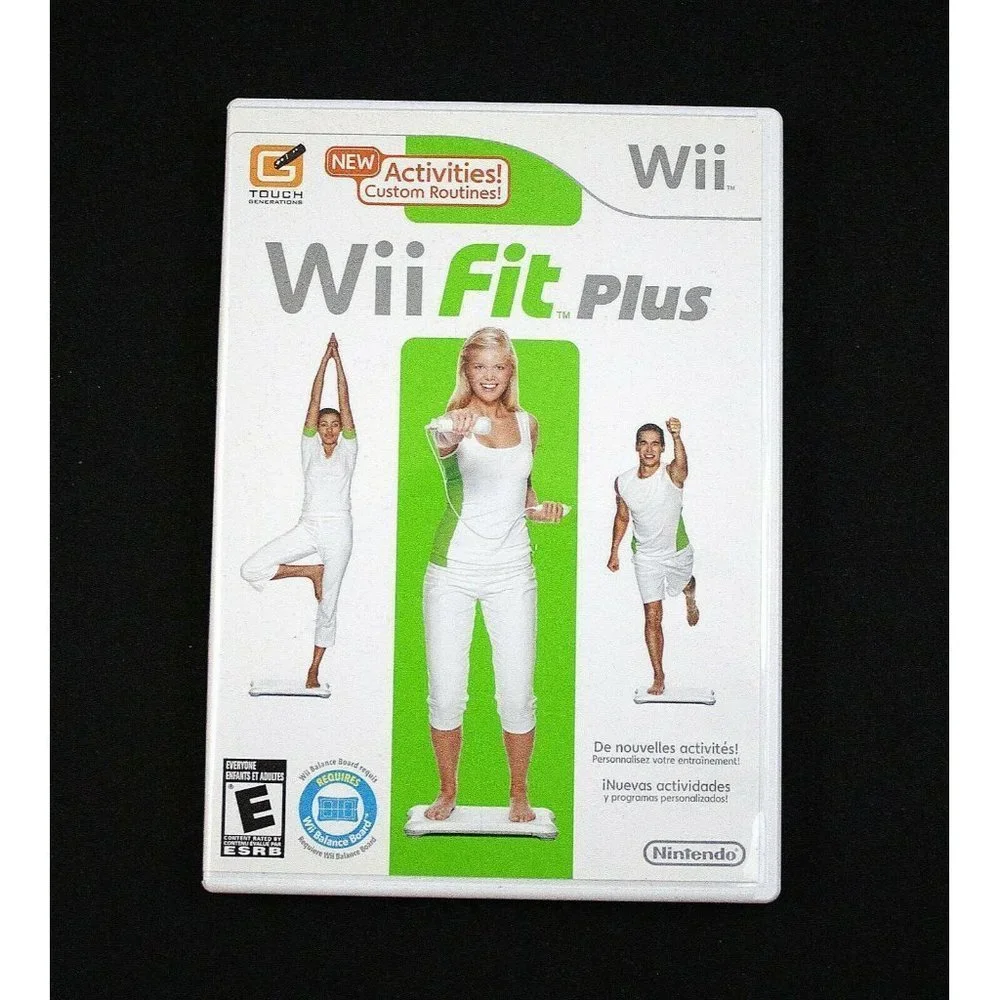 Nintendo Wii Plus Fit Fitness‎ Game Complete w/ Manual Tested